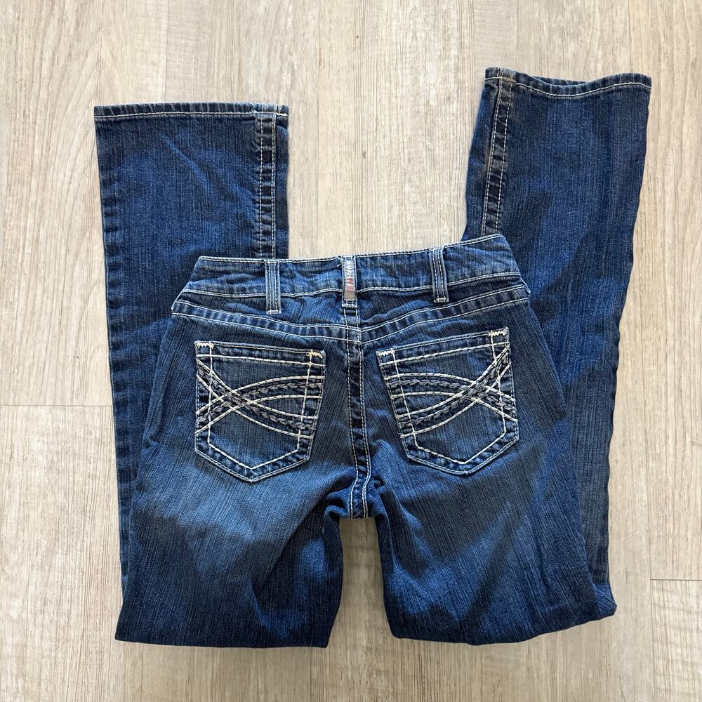 Ariat 26R FR DuraStretch Entwined Boot Cut Blue Jeans 10019544 Women's